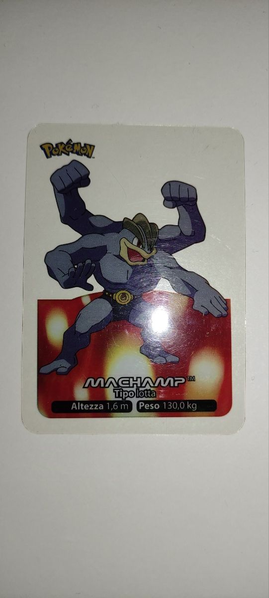 Pokémon lamincards machamp edibas