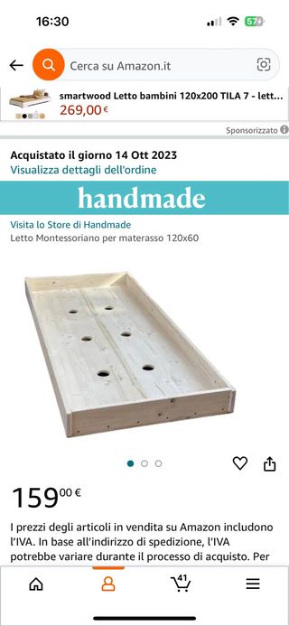 Cama de niño Montesoriana