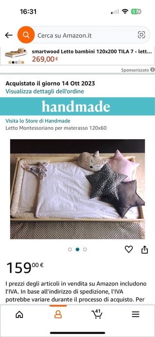 Cama de niño Montesoriana