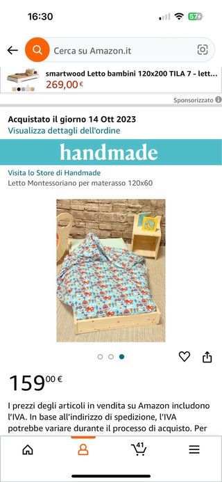 Cama de niño Montesoriana