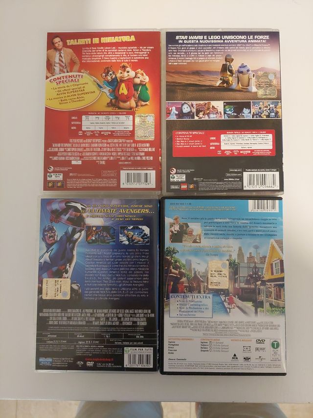 Set 4 DVD film vari 