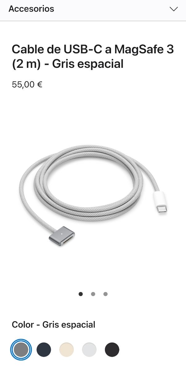 Adaptador Apple usb-C 70w+ cable magsafe