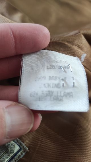 Abrigo piel de llama