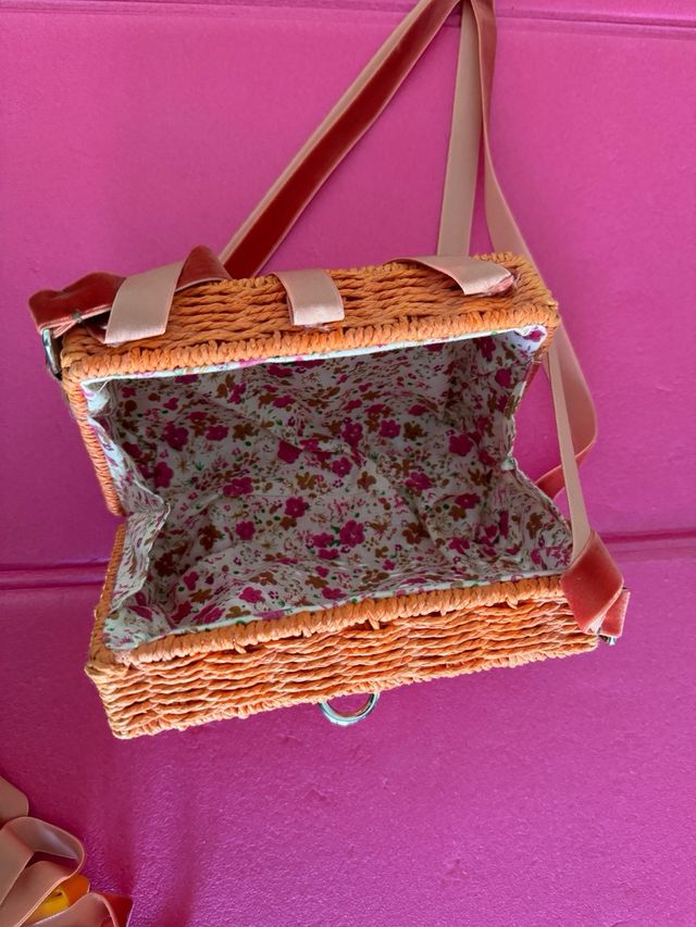 Bolso ratán Naranja