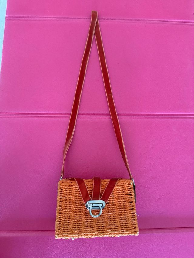 Bolso ratán Naranja