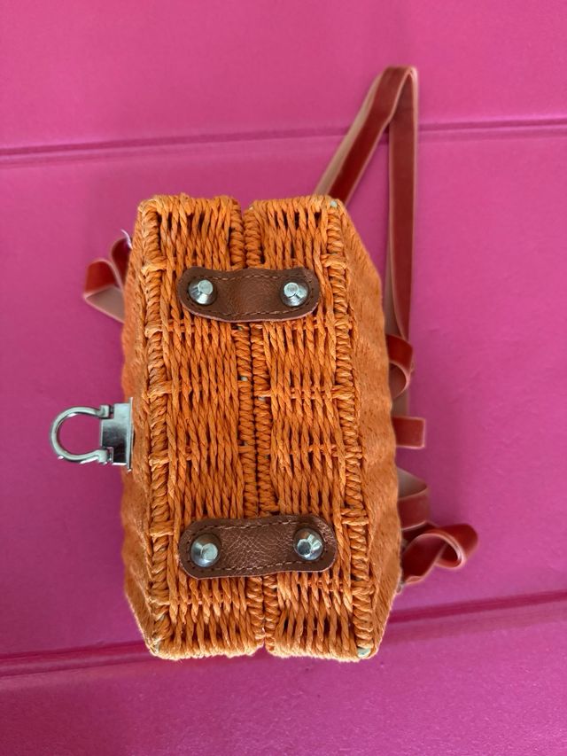 Bolso ratán Naranja