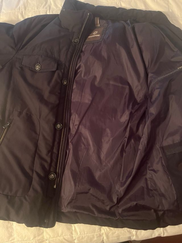 Giaccone da uomo Milestone nero