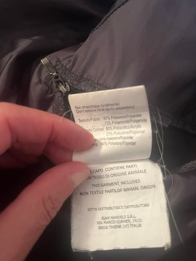 Giaccone da uomo Milestone nero