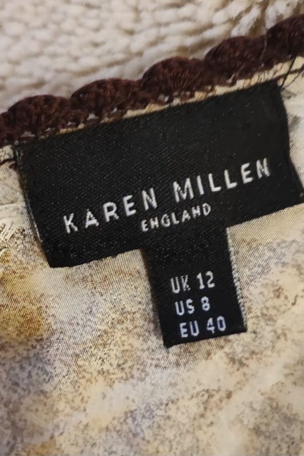 Vestido Kaen Millen em seda