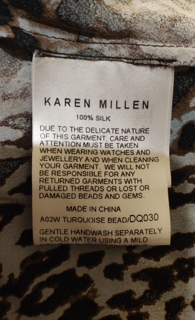 Vestido Kaen Millen em seda