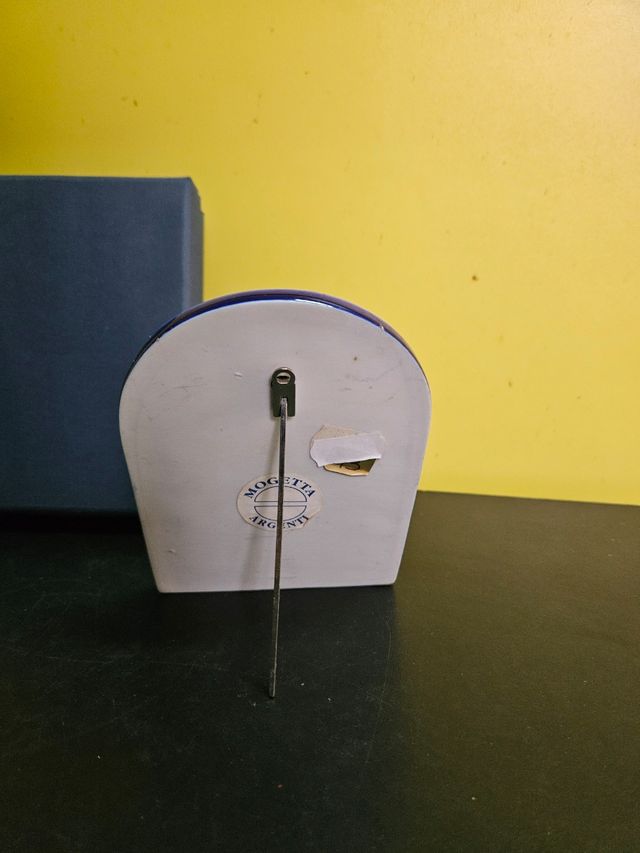 Quadro Padre Pio in ceramica e argento