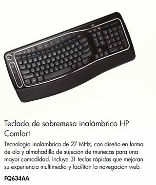 Teclado inalámbrico Hp BRF1251