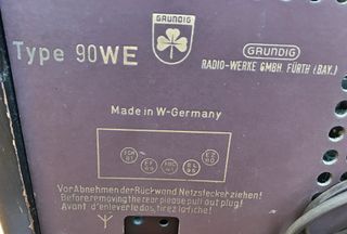 Rádio anos 50 Grundig vintage