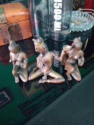 Figuras de bronce antiguo macizo del tiber 3 160e