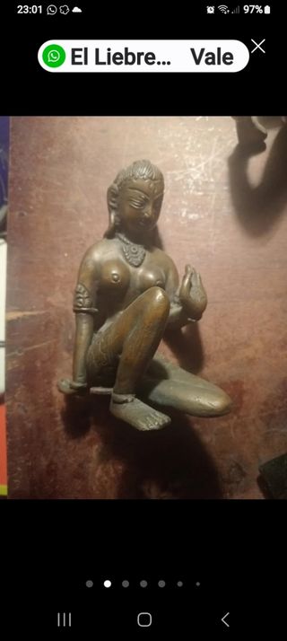 Figuras de bronce antiguo macizo del tiber 3 160e