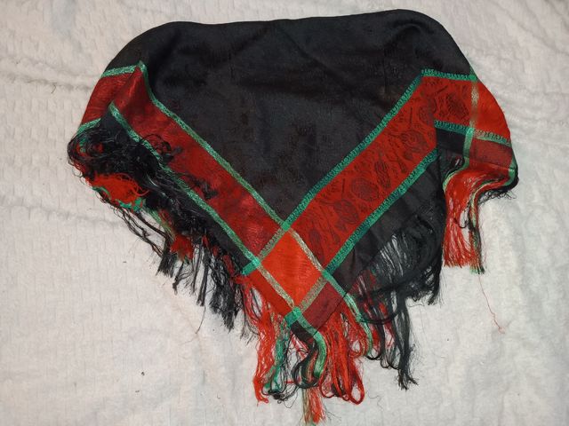 Pañuelo brocado mantón 80cms