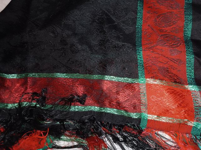 Pañuelo brocado mantón 80cms