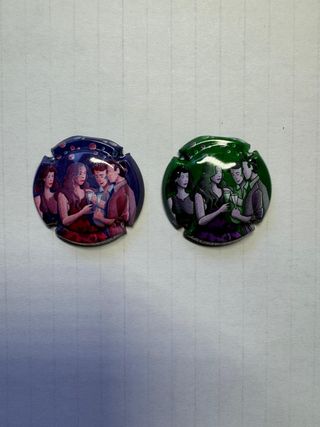 Lote de 41 chapas de cava