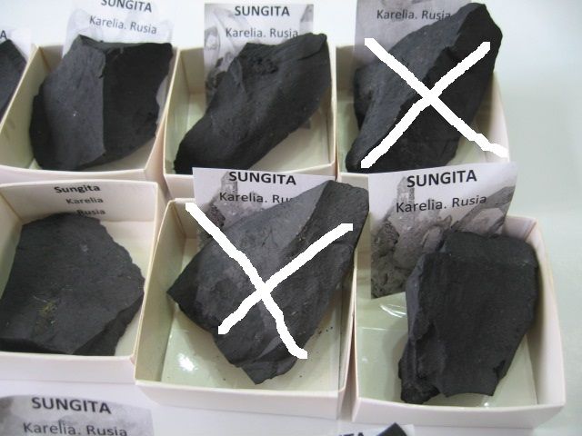 Mineral: Sungita de Rusia. Tamaños muy grandes