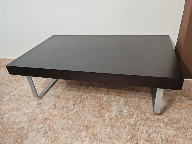 Mesa auxiliar madera negra