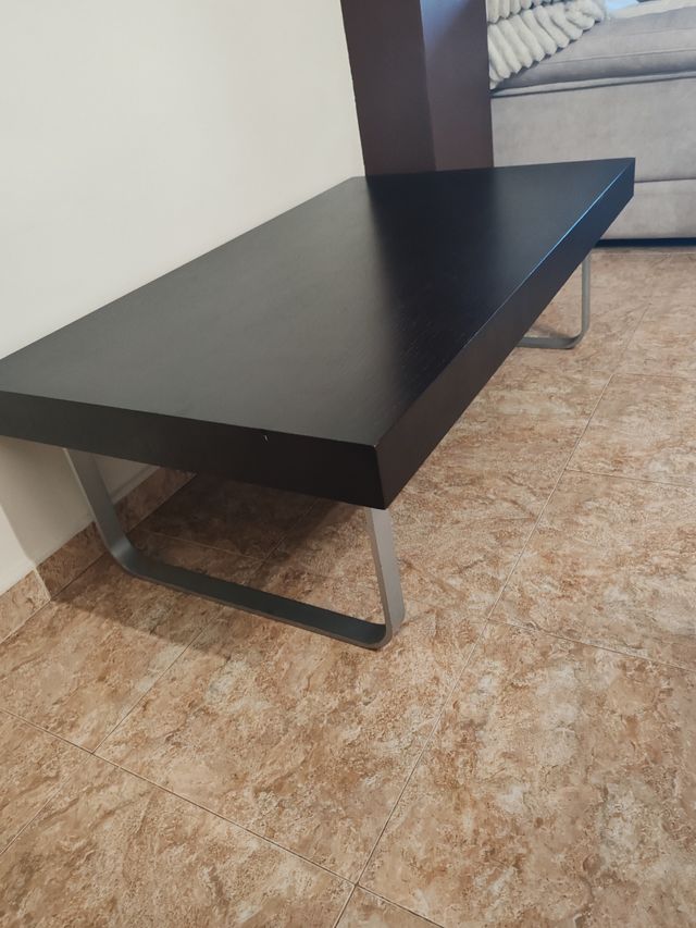 Mesa auxiliar madera negra