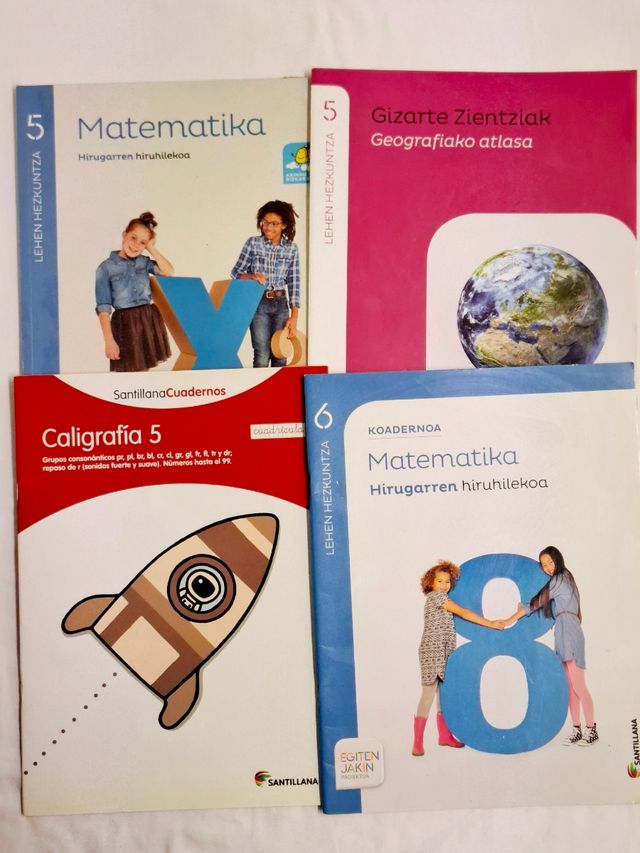 Libros 📚 SANTILLANA EUSKERA 5 Y 6