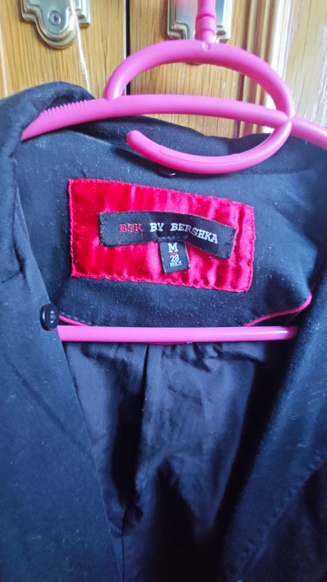 Americana negra Bershka