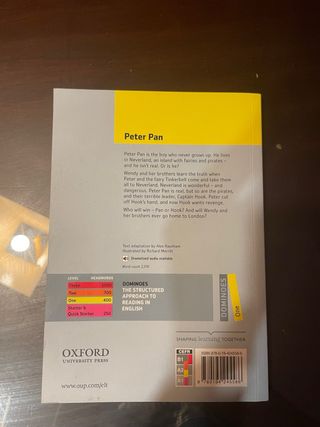 Libro peter pan oxford inglés