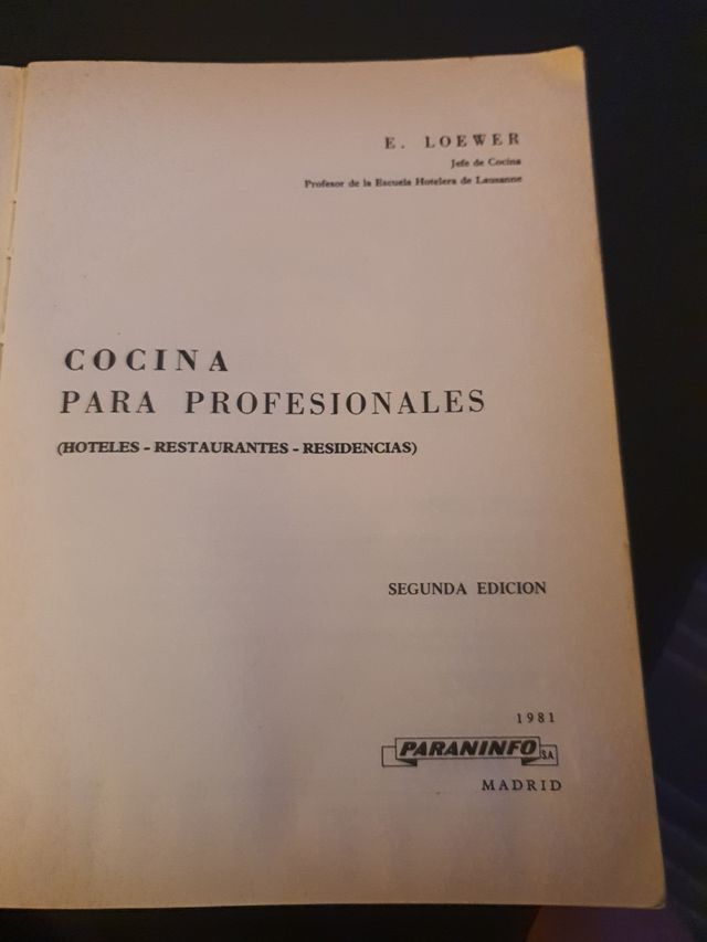 Cocina para Profesionales de hoteleria