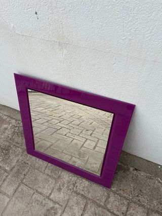 Lavabo y espejo de cristal