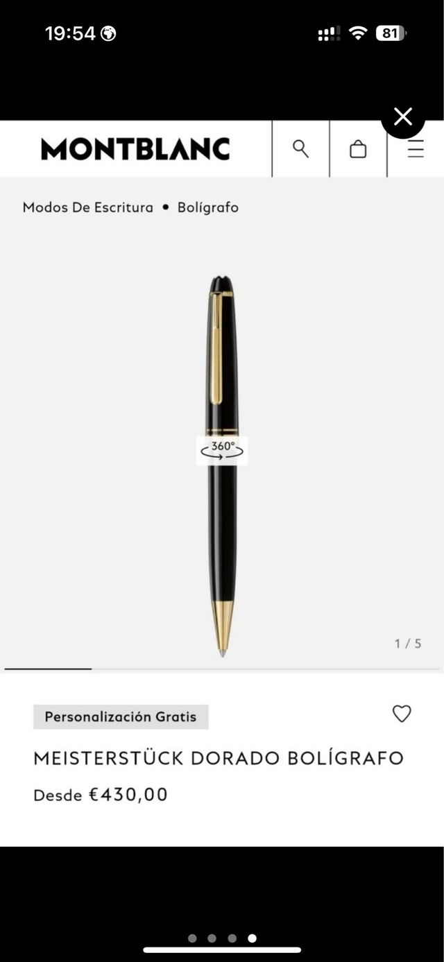 Montblanc boligrafo