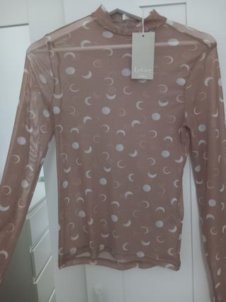 Blusa semitransparente lunas