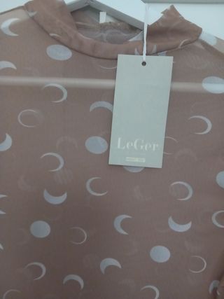 Blusa semitransparente lunas