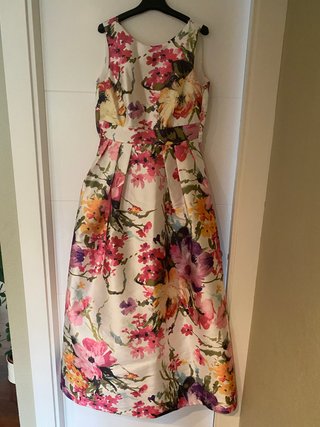 VESTIDO FIESTA ESTAMPADO GRAN LAZADA