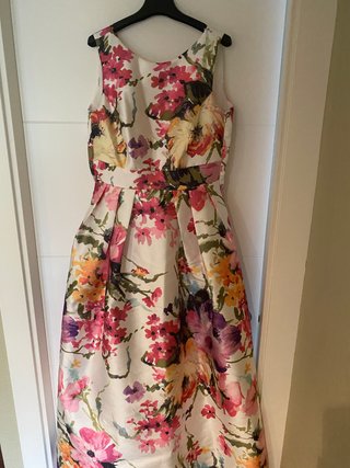VESTIDO FIESTA ESTAMPADO GRAN LAZADA