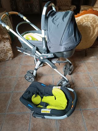 Trio de Jané bicolor verde/grigio