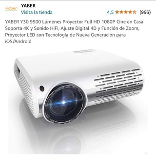 Proyector + pantalla