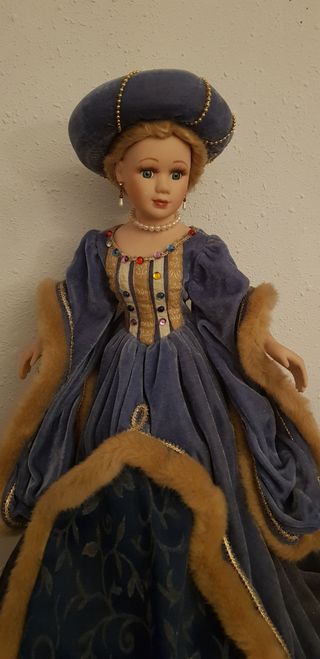 MUÑECA DE PORCELANA GRANDE Y ANTIGUA