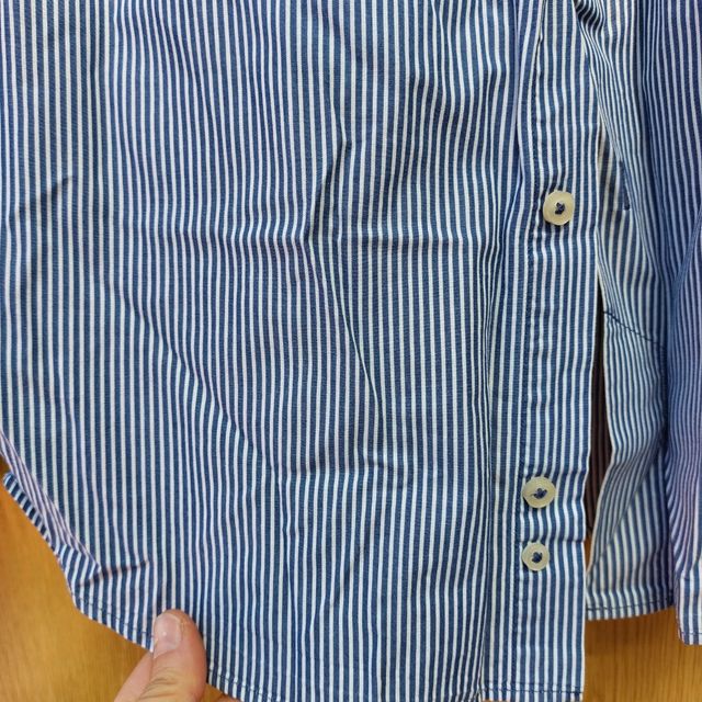 Camisa rayas azul Zara Man talla L