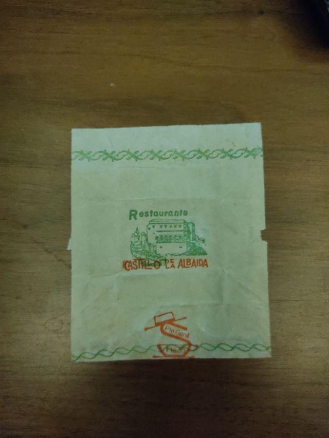Envoltorio de azúcar castillo de Albaida