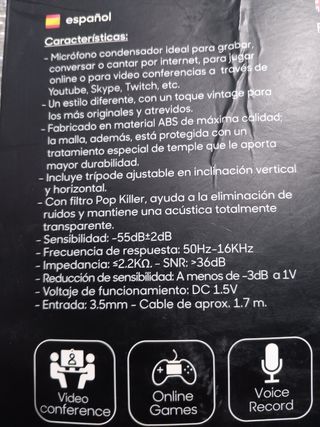 micrófono condensador 
