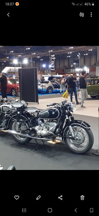 BMW R 69S .  Motocicleta antigua