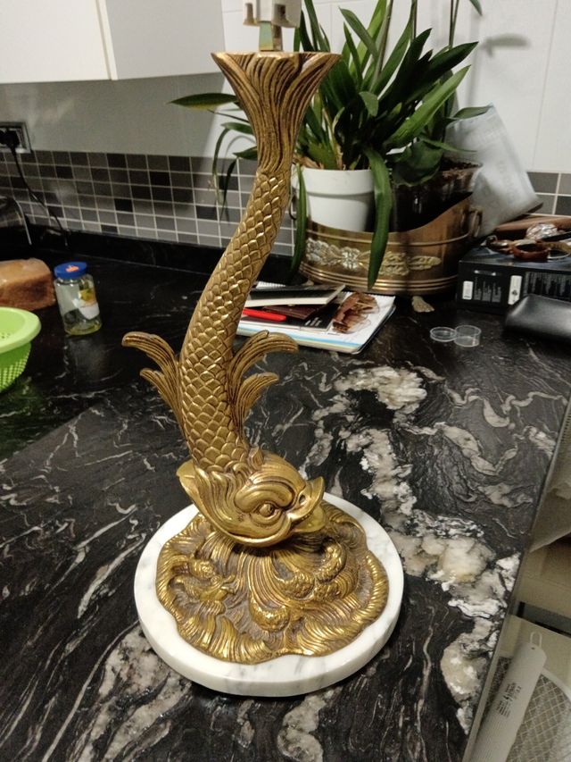 Pie de lámpara vintage