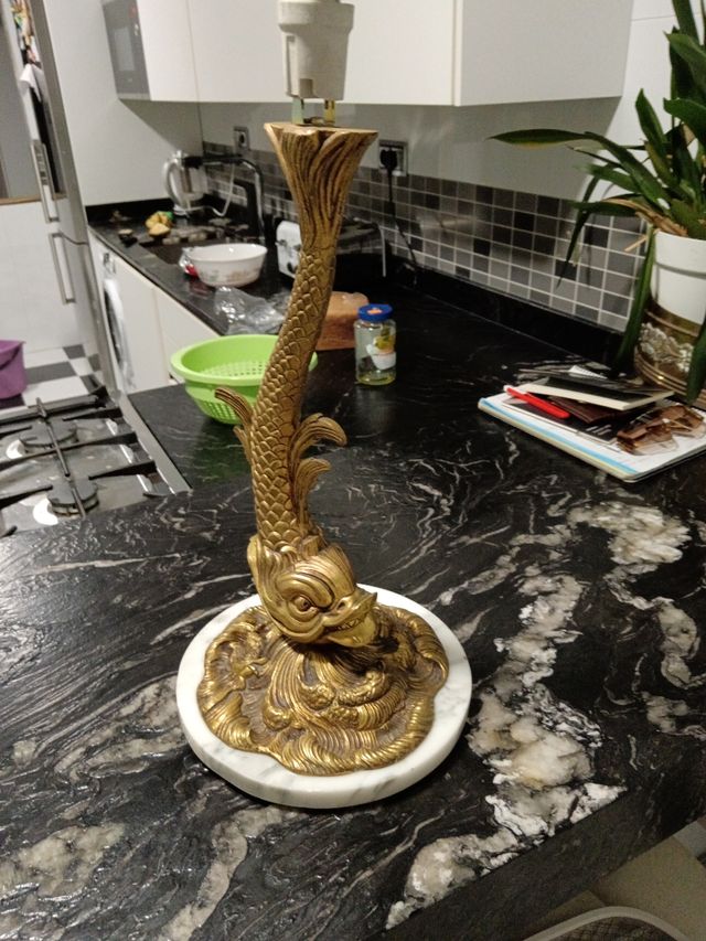 Pie de lámpara vintage