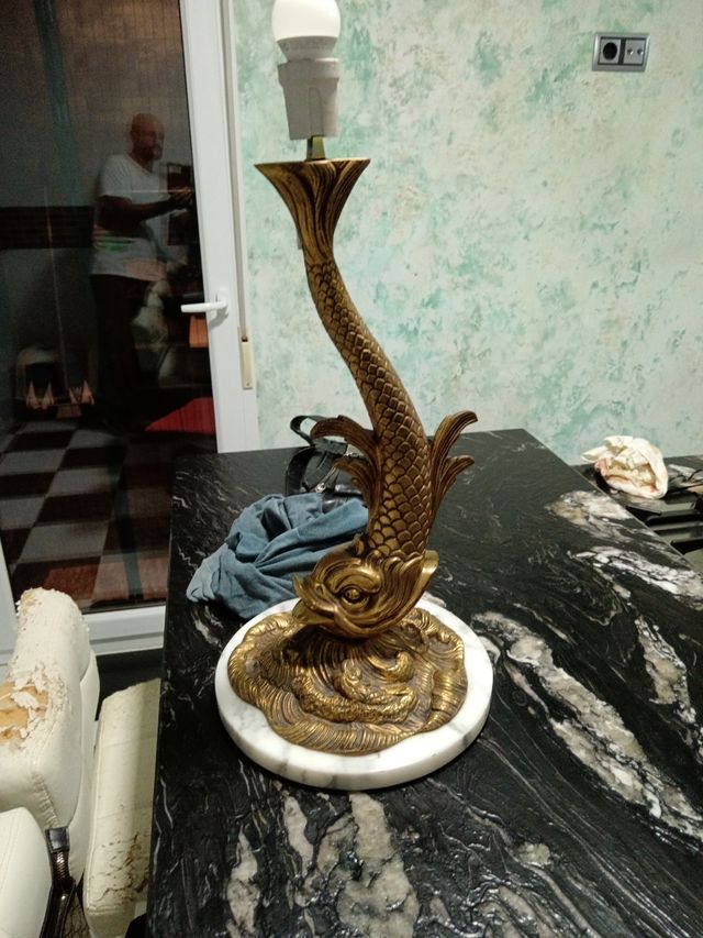 Pie de lámpara vintage