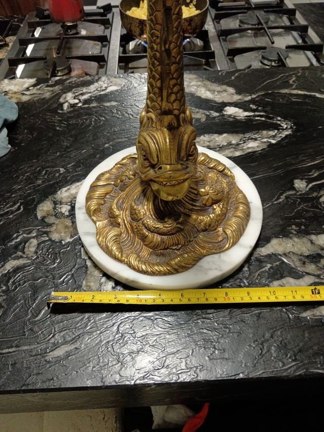 Pie de lámpara vintage