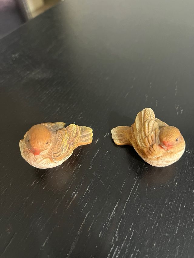 Coppia uccellini in ceramica 