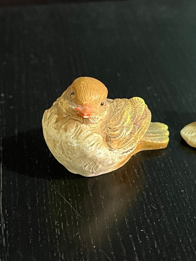 Coppia uccellini in ceramica 