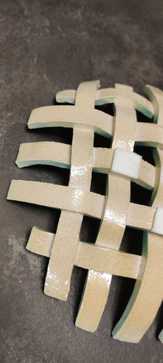 Portafrutta centrotavola in ceramica