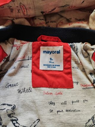 Giacca a vento mayoral neonato